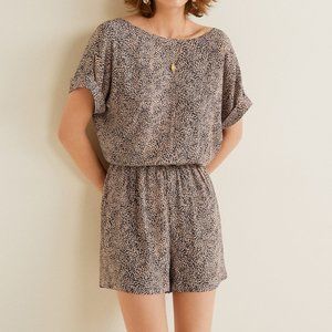 Short Jumpsuit with Bowed Back